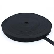 ELASTIC D/KNITTED 20MM X 50M, BLACK ROLL